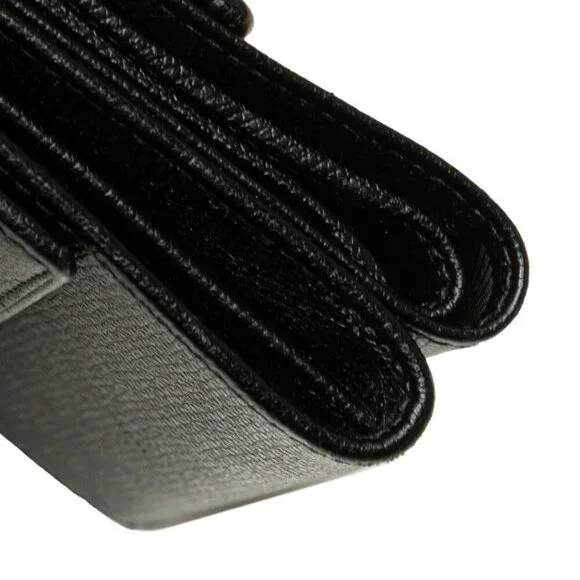 CHANEL Authentic Black Leather Wallet - Picture 4 of 10